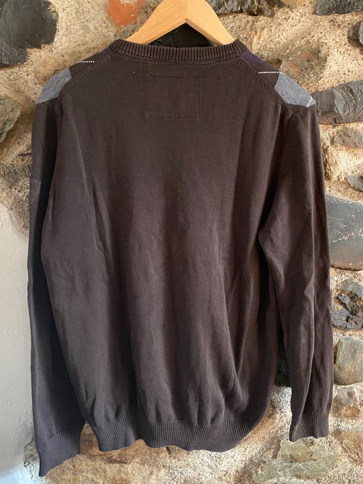 S.0liver Herren Pullover Rauten Baumwolle Gr.M/L in Argenbühl