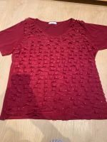 Oberteil Tshirt Damen Glitzer schick rot XL Niedersachsen - Aurich Vorschau