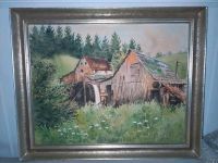 schönes altes Gemälde Bild Öl o. Acryl Alte Mühle Sachsen - Limbach-Oberfrohna Vorschau