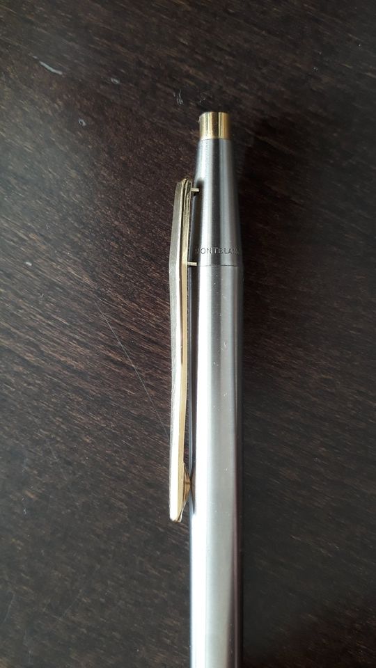 MONTBLANC Noblesse Kugelschreiber Edelstahl Clipmechanik Vintage in Wentorf