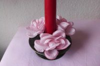 Kerzenring/Kerzenkranz - 3 Rosenblüten rosa Sachsen - Zwickau Vorschau