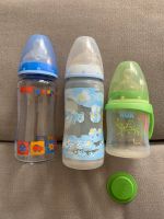 3 Babyflaschen NUK (2 Plastik, 1 Glas) Stuttgart - Botnang Vorschau