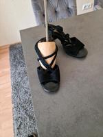 Wildleder  Sandalette  gr 37-38  in schwarz Süd - Niederrad Vorschau