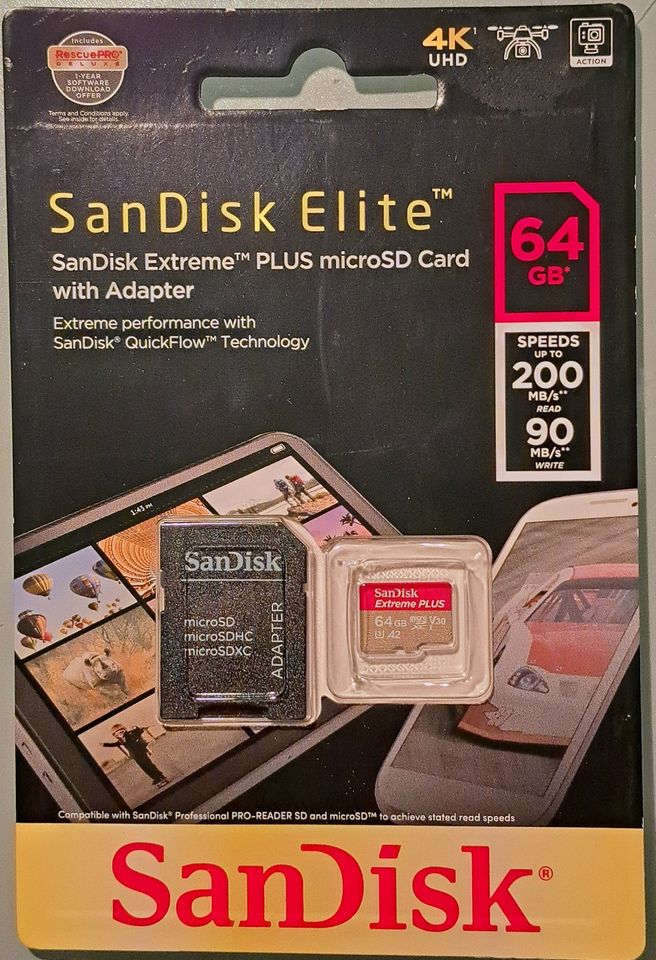 SanDisk Extrem Plus 64 GB microSD in Kaiserslautern