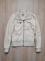 ONLY Kunstleder Jacke New Elbow Jacket Gr. 40 creme beige Bayern - Lichtenfels Vorschau