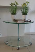 Glastisch mit Rollen Sofatisch Couchtisch Glas Tisch oval Nordrhein-Westfalen - Vreden Vorschau