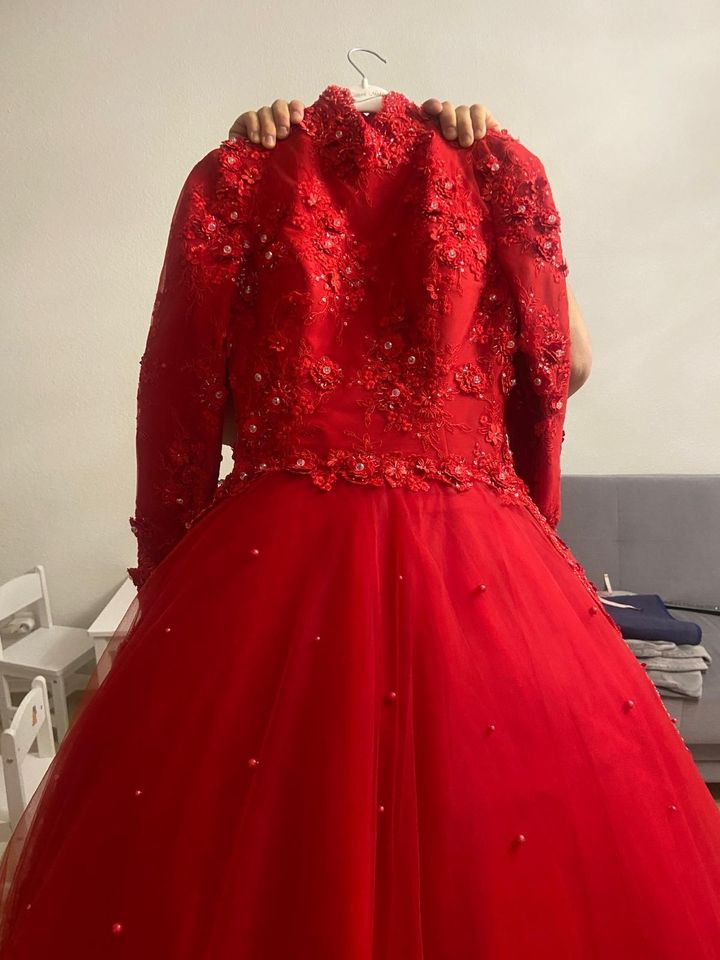 Henna Kleid Abendkleid Abiye Rot Braut Brautkleid in Berlin