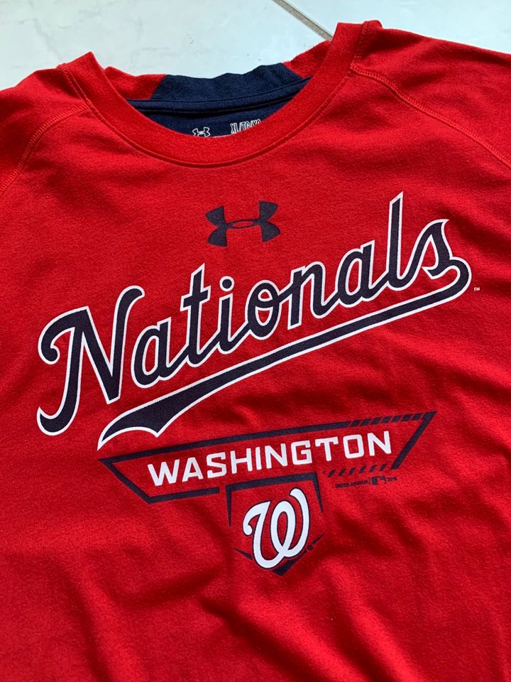 Under Armour Washington Nationals Baseball Herren T-Shirt Gr. XL in Blaubeuren