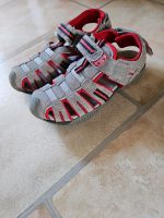 Sandalen grau rot gr. 34 Nordrhein-Westfalen - Gevelsberg Vorschau