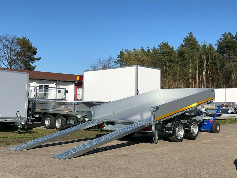 ✅ Eduard Heck-e-Kipper 2700 kg 311x180x30cm Rampen Handpumpe 63 S in Schöneiche bei Berlin