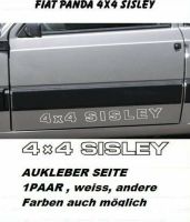 Fiat Panda 141 Sisley 1 paar Aufkleber Türen weiss Bayern - Simbach Vorschau