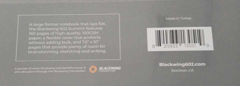 Blackwing 602 Summit Notebook B5 dotted (top für Bullet Journal) in Ratingen
