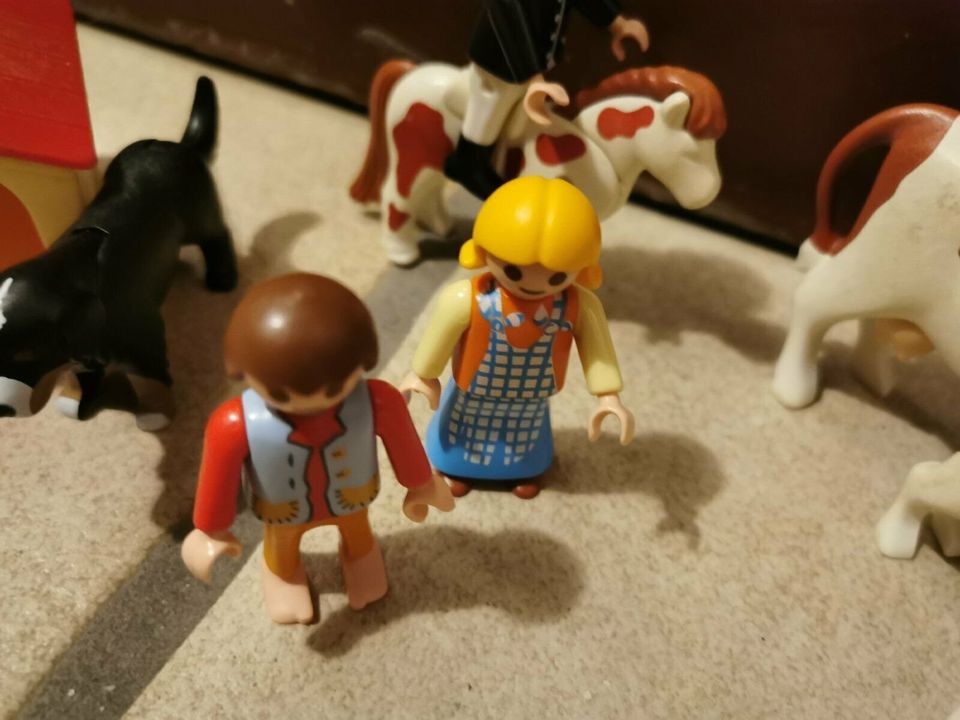 Playmobil viele Bauern mit vielen Tieren in Extertal