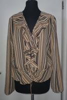 S. Oliver Chiffon-Bluse gestreift Erdtöne Volants Gr. 40 wie neu Baden-Württemberg - Bretten Vorschau