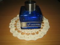 GAULOISIS Öllampe Werbung Reklame Frankreich 90er blaues Glas Nordrhein-Westfalen - Wassenberg Vorschau