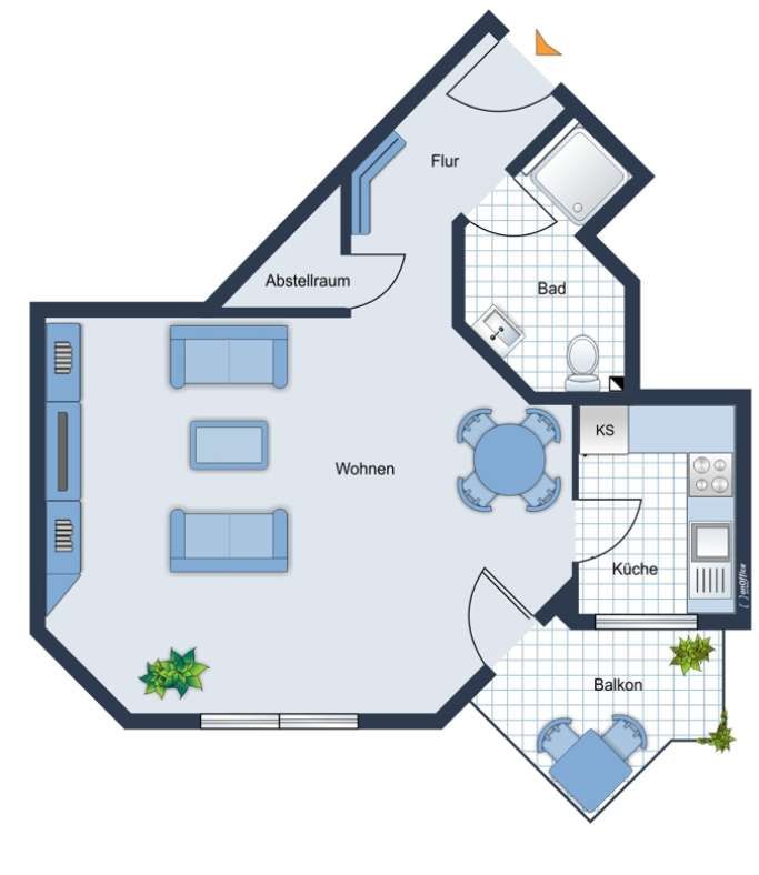 Gelsenkirchen-Ückendorf | Sanierte 1-Zimmer-Wohnung im 1.OG mit Balkon in guter Lage! in Gelsenkirchen