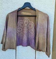 Oaknivy Oak'n'ivy Tie Shirt Bolero Top lila braun S-L wie NEU Wiesbaden - Delkenheim Vorschau