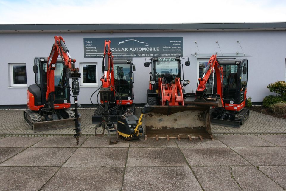 Vermieten Minibagger Radlader  Rüttelplatte Transport in Mühlhausen