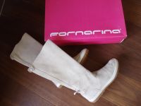 Echtleder Wildlederstiefel FORNARINA Joplin offwhite beige Gr.37 Baden-Württemberg - Vöhringen Vorschau