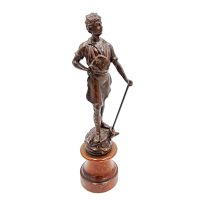 Bronzefigur – “Junger Schmied”, Bronze auf Holzsockel Sachsen - Stolpen Vorschau