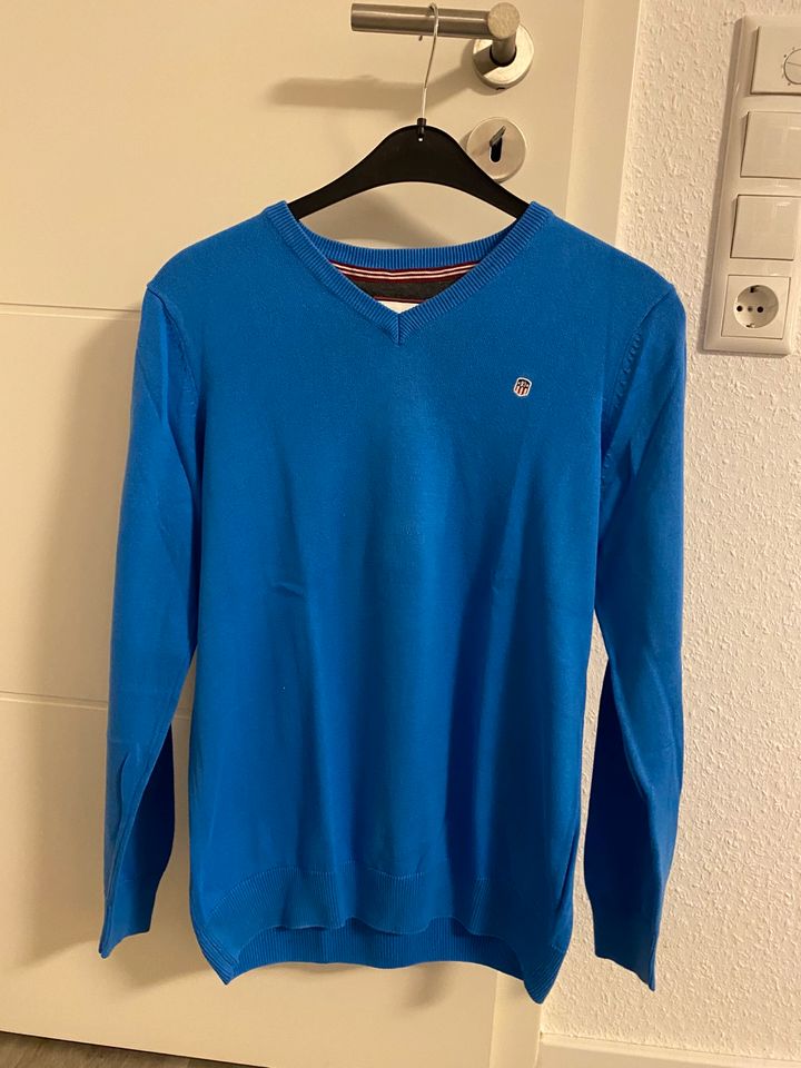 Pullover Herren V-Aussschnitt Rhode Island Blau Gr. M/S in Hodenhagen