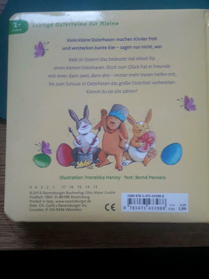 Pappbilderbuch: 1, 2, 3 Viele kleine Osterhasen in Bernau am Chiemsee