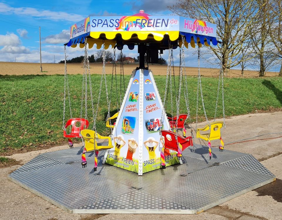 Kinderkarussell Karussell Fahrgeschäft Kettenflieger mieten leihe in Schlotheim