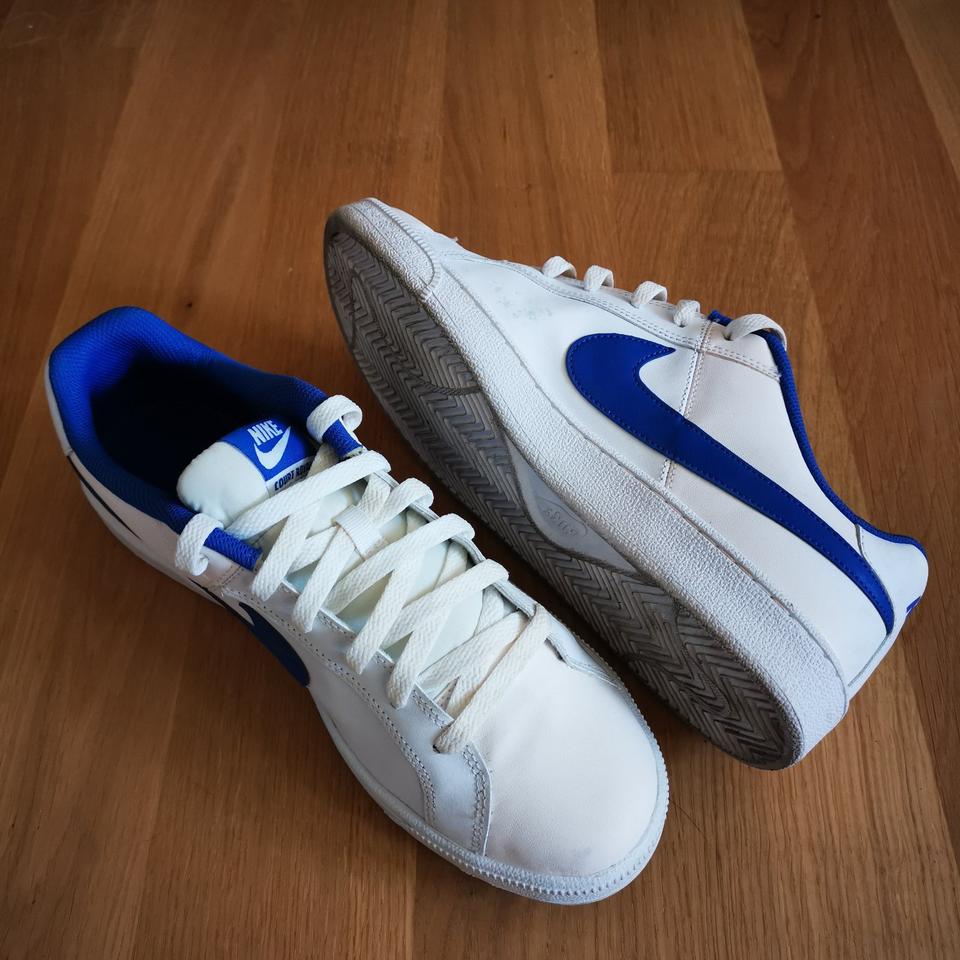Nike Court Royale Sneaker Herren | Weiß Blau | EU44 | Gebraucht in Kelkheim