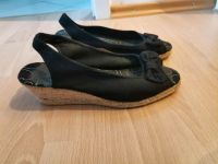 Schuhe Pumps Keilabsatz schwarz Bast Gr. 36 Bayern - Altendorf Vorschau