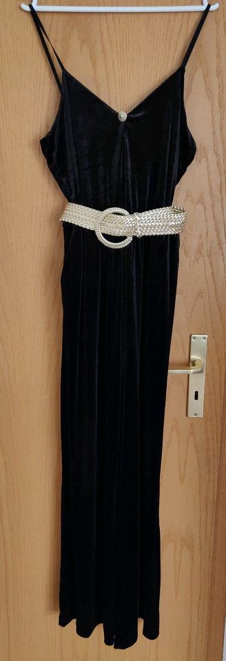 KEIN Abendkleid JUMPSUIT Gr. S samtartig Velours evt mit Gürtel in Flensburg