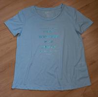 ROXY Shirt T-Shirt M 38 hellblau Glitzer Print Neu! Sachsen - Roßwein Vorschau