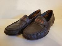 Mokassins Mokassin Slipper, Echt Leder, braun, Gr. 43 Bayern - Marktoberdorf Vorschau