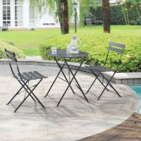 Bistro Set Tisch 2 Stühle Essgruppe Sitzgruppe Gartenmöbel Metall Nordrhein-Westfalen - Ladbergen Vorschau