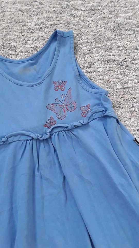 Jako-o Kleid Kleidchen Gr. 104 110 blau Porto 2 Euro Drehkleid in Bernau