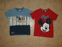 2 T-Shirt H&M C&A mit Mickey Mouse Gr. 122/128 im Set Niedersachsen - Pattensen Vorschau