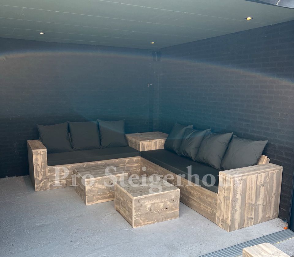 Gerüstholz Ecksofa Ecklounge Loungeset Lounge Sofa Gartenmöbel in Osnabrück