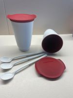 Tupperware * Allegra Cups Becher + Deckel 450 ml * rot Sachsen - Puschwitz Vorschau