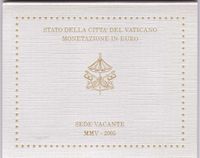 Vatikan Euro KMS 2005 Sedisvakanz - Sede Vacante Bayern - Freilassing Vorschau