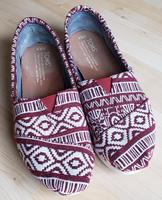 TOMS Sommerschuhe * Gr. 36/37 * bordeaux/weiß * Damen Hessen - Büdingen Vorschau