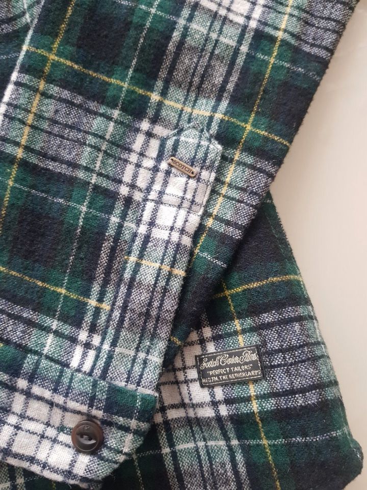 Scotch & Soda Herren Hemd Winter Freizeit Kariert Grün Gr: S in Wetzlar