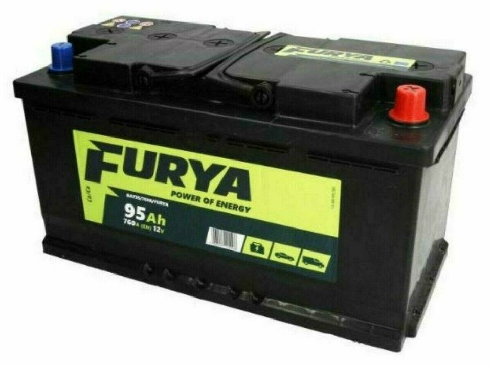 95AH 12V FURYA 760A EN Akumulator Batterie Autobatterie in Berlin