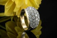 Feuriger Brillantring Ring mit Top Brillanten leicht erhaben Gold Nordrhein-Westfalen - Wegberg Vorschau