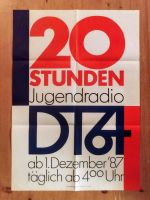 DT64, Plakat, 20 Stunden Jugendradio, Neuzustand! Sachsen - Döbeln Vorschau