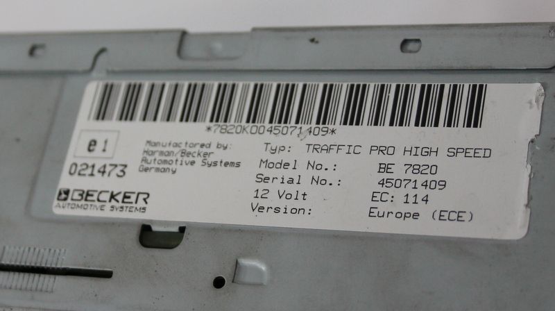 Radio Autoradio Navigation Becker Traffic Pro High Speed BE7820 in Eppelheim