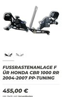 FUSSRASTENANLAGE FÜR HONDA CBR 1000 RR 2004-2007 PP-TUNING Ramersdorf-Perlach - Perlach Vorschau