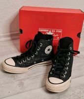 Converse Chuck 70 Houndstooth Shine, black/silver Gr.36 Lederl. Niedersachsen - Wunstorf Vorschau