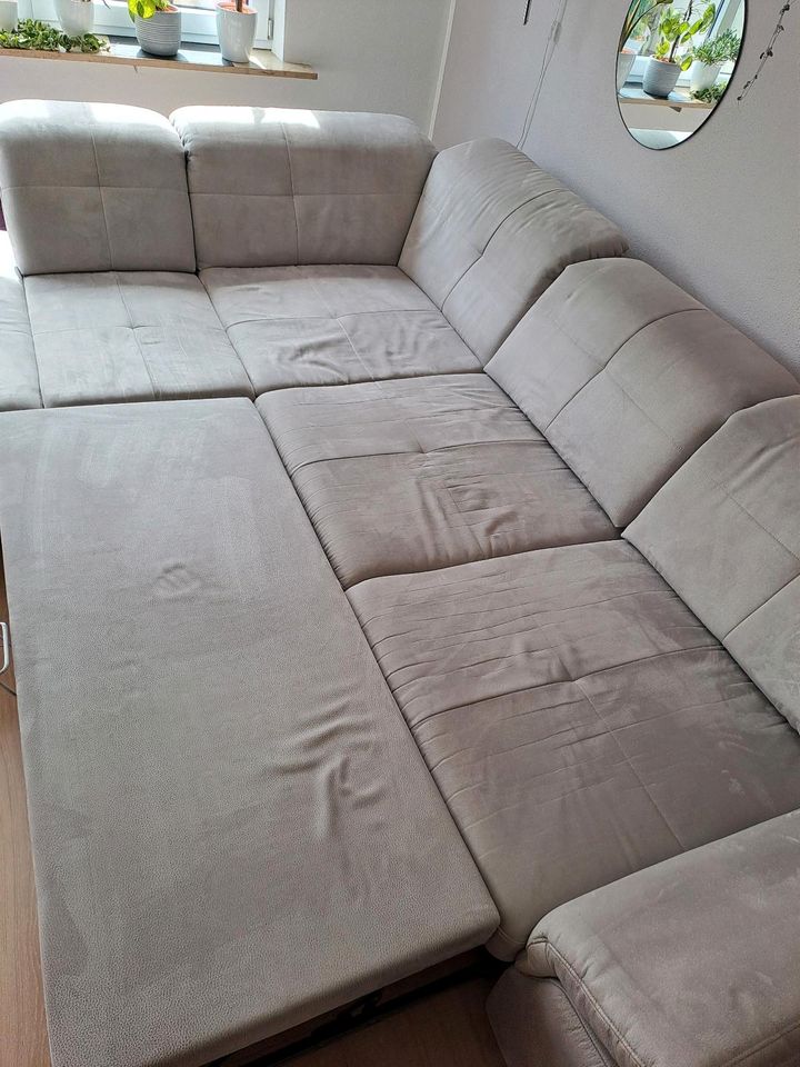 Couch Sofa l-form l-förmig Landschaft Schlafcouch Polstergarnitur in Kissing