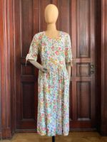 Kleid Vintage Hippie Knopfleiste Blumen Midi Baumwolle 38 boho Hamburg-Mitte - Hamburg Hammerbrook Vorschau