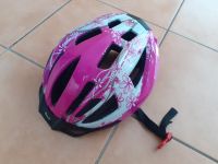 Kinderfahrradhelm rosa-weiß mit Blumen Mädchen Bayern - Thyrnau Vorschau