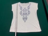 Damen T-Shirt Gr.M Sommer Baumwolle Shirt Ethno kurzarm Tunika Niedersachsen - Peine Vorschau